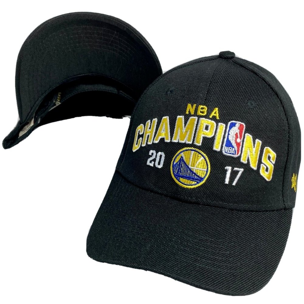 47 Brand Hat NBA Golden State Warriors 2017 Champions Black The Finals Strapback